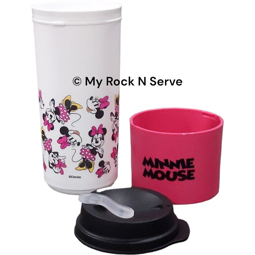 TUPPERWARE Disney Minnie Mouse Drink To Go Tumbler 16 oz New
